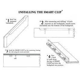 University Plastics Smart Clip SC-1 for Laminate Counter Top Backsplash Installation Router Bit