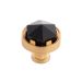 Part Number: B076304GB-BGB - Brushed Golden Brass with Black Glass
