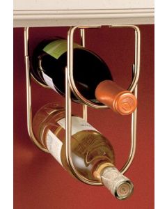 4 1/4" Double Wine Bottle Rack (Brass)
