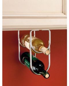 4 1/4" Double Wine Bottle Rack (Chrome)