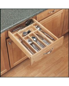 14 5/8" Trimmable Wood Cutlery Tray (Slim)