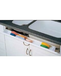 36" Tip Out Tray /w One Pair Hinges & End Caps (White)