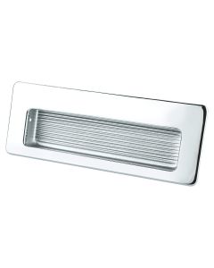 Zurich Recessed Pull (Polished Chrome) - 4-1/2"
