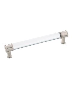 Midway Pull - 160mm (Crysacrylic with Satin Nickel)