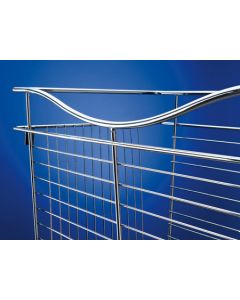 Closet Pull Out Wire Basket (Chrome) - 18"W x 12"D x 7"H