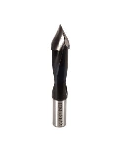 1/2" Solid Carbide V-Point Dowel Drill (70mm OAL)