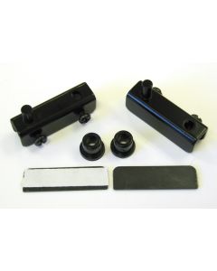 Inset 4-5mm Glass Door Hinge (Black)