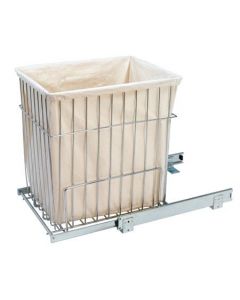 14 3/4"W x 18"H Pull-Out Wire Hamper w/Liner