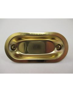 Pocket Door Pull (Brass Plated) - 2-29/32"