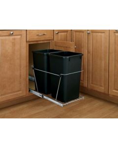 Double 27 Qt. Containers/Full-Extension Slides