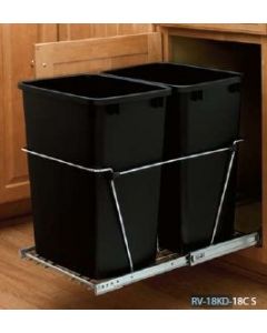 Double 35 Qt. Containers/Full-Extension Slides
