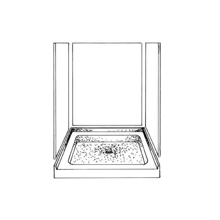 Mystera Shower Kit with Base (White/Tile) - K36036072CXTW901