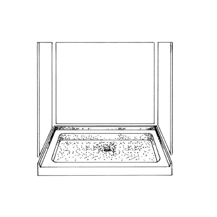 Mystera Shower Kit with Base (Carrara/Tile)  - K48036072CXTW927