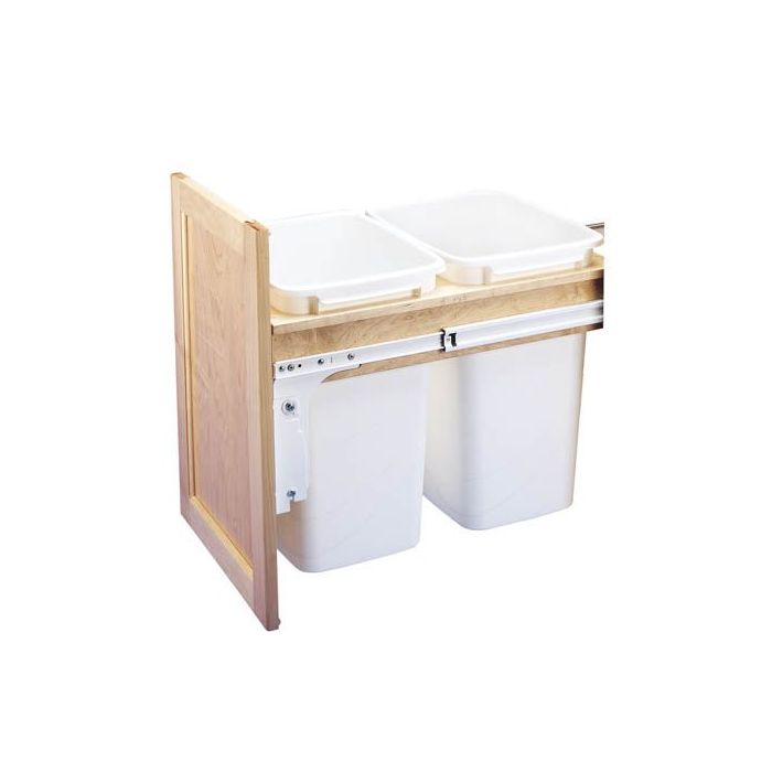 Top Mount Wood Pull-Out Waste Container