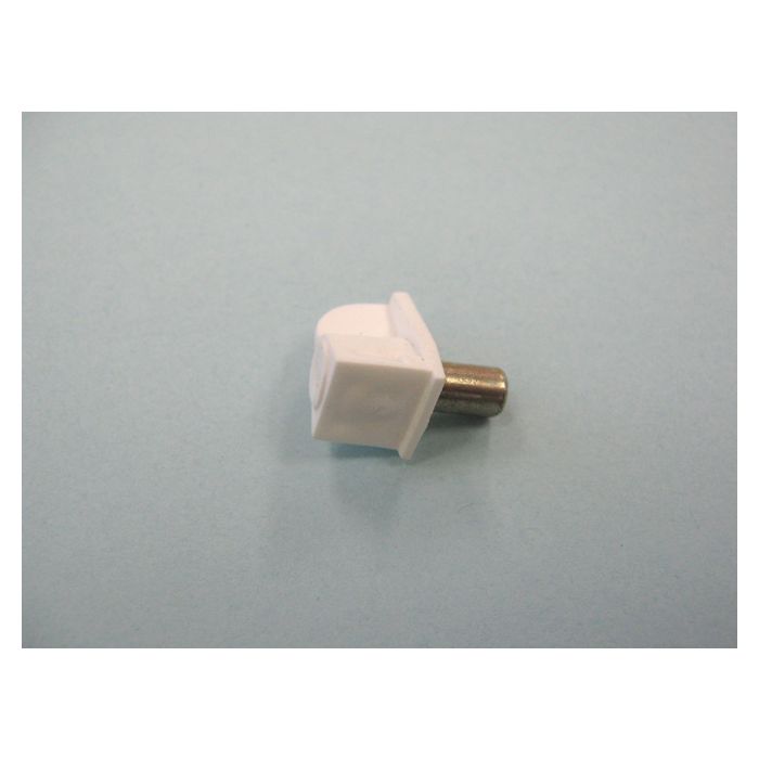 Plastic Shelf Support w/Steel Pin (White) - 5mm
