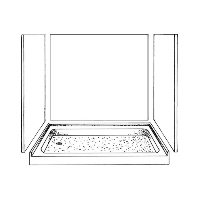 Mystera Shower Kit with Base (Carrara/Tile)  - K60032072LXTW927