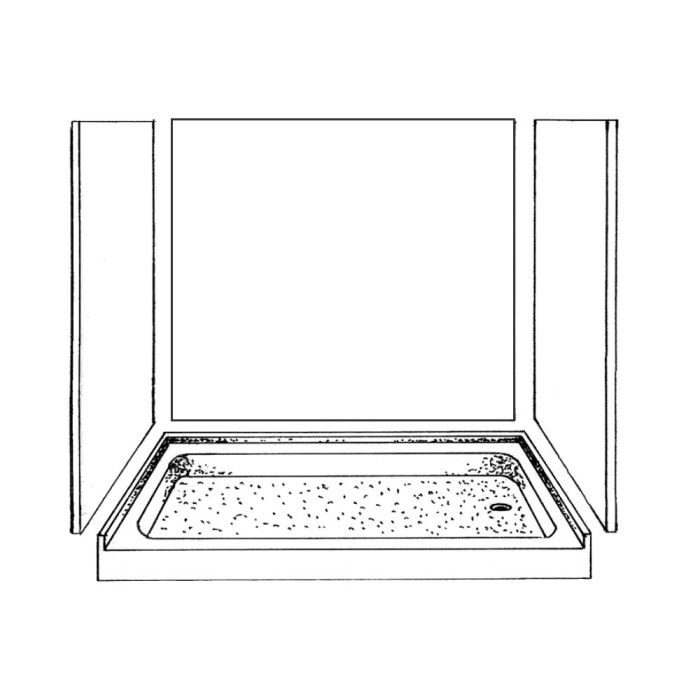 Mystera Shower Kit with Base (White/Tile)  - K60032072RXTW901