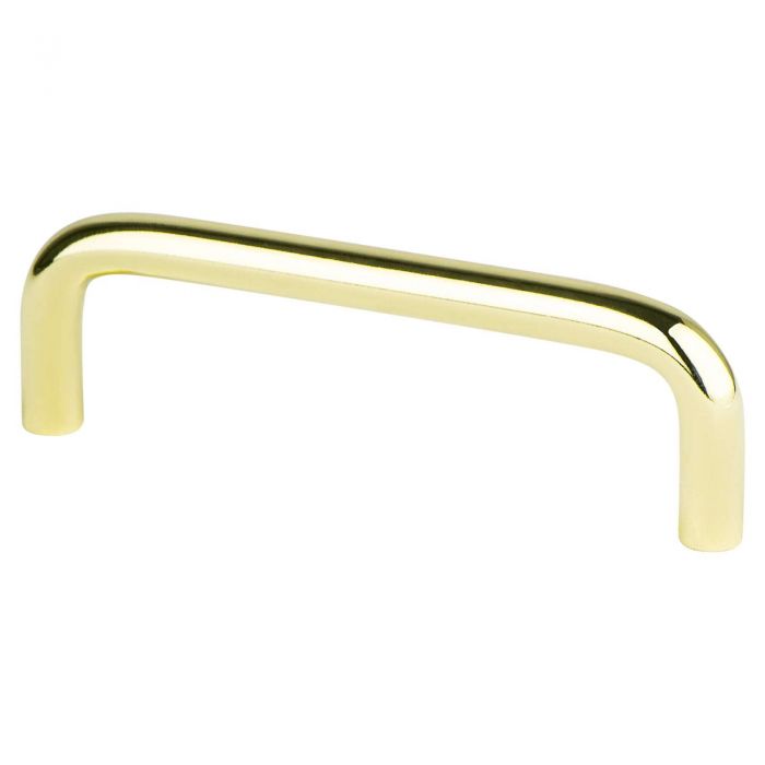 Zurich Wire Pull (Polished Brass) - 3-1/2"