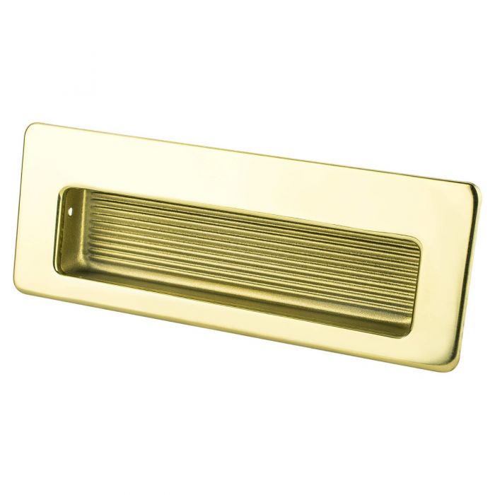 Zurich Recessed Pull (Polished Gold) - 4-1/2"