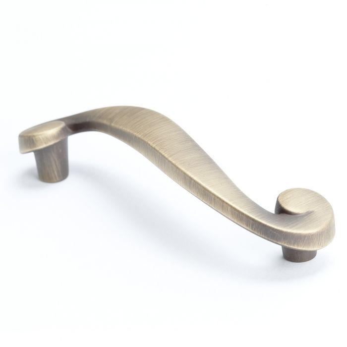 Sonata Spiral Pull (Rustic Brushed Brass) - 96mm