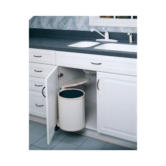 14 Liter Round Pivot-Out Waste Container