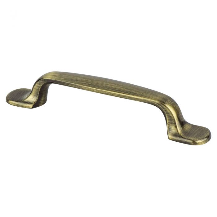 Euro Moderno Pull (Brushed Antique Brass) - 96mm