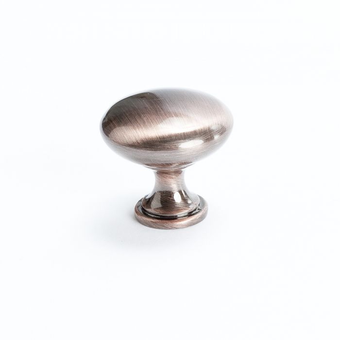 Euro Moderno Knob (Brushed Antique Copper) - 1-3/16"