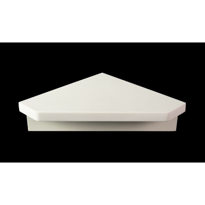 Large Diagonal Corner Shelf (White)