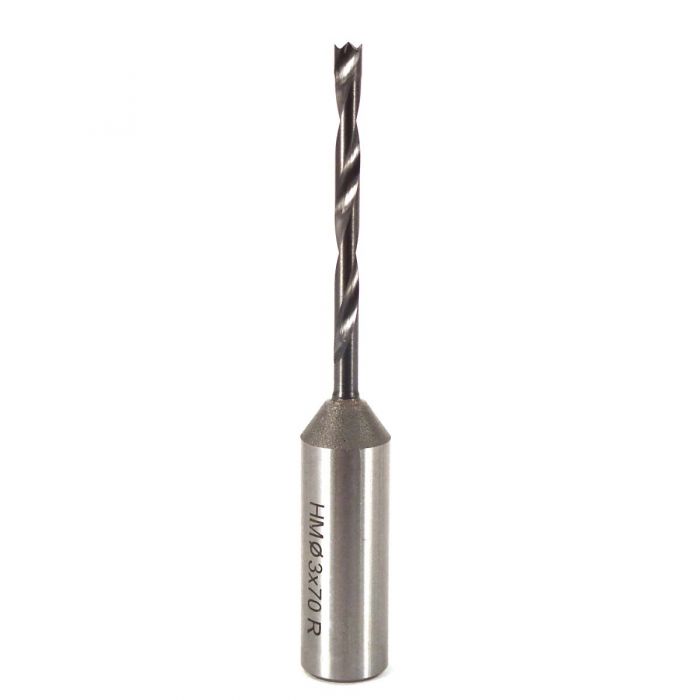3mm Solid Carbide Dowel Drill (70mm OAL)