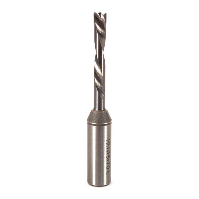 5mm Solid Carbide Dowel Drill (70mm OAL/LH Rotation)