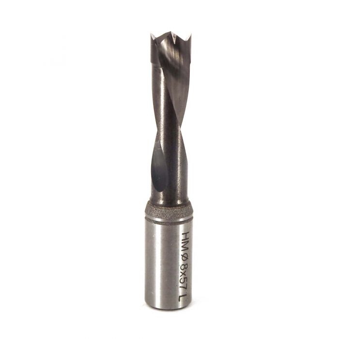 8mm Solid Carbide Dowel Drill (57mm OAL/LH Rotation)