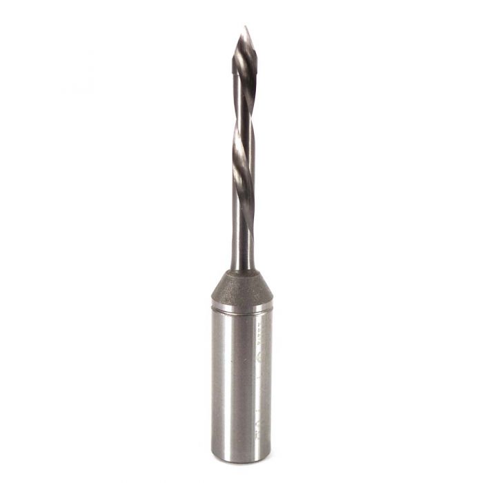 4mm Solid Carbide V-Point Dowel Drill (70mm OAL/LH Rotation)