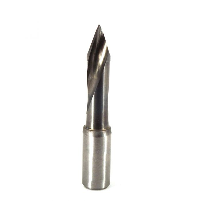 8mm Solid Carbide V-Point Dowel Drill (57mm OAL)