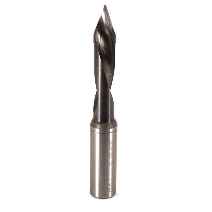 8mm Solid Carbide V-Point Dowel Drill (70mm OAL/LH Rotation)