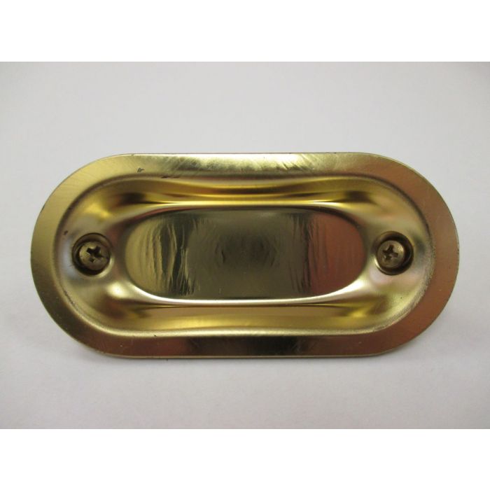 Pocket Door Pull (Brass Plated) - 2-29/32"