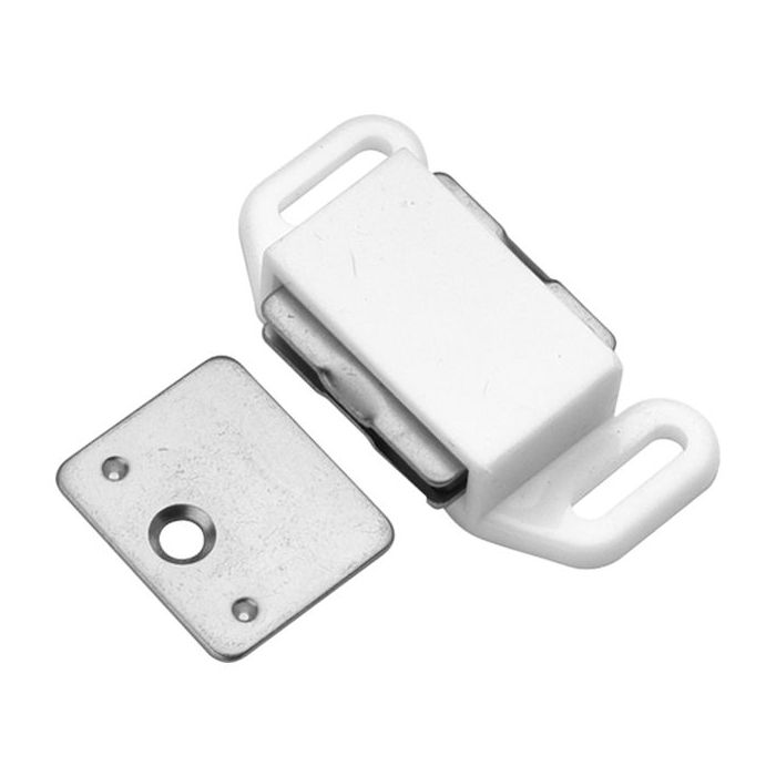 Magnetic Catch (White) - 1-1/8" x 2"