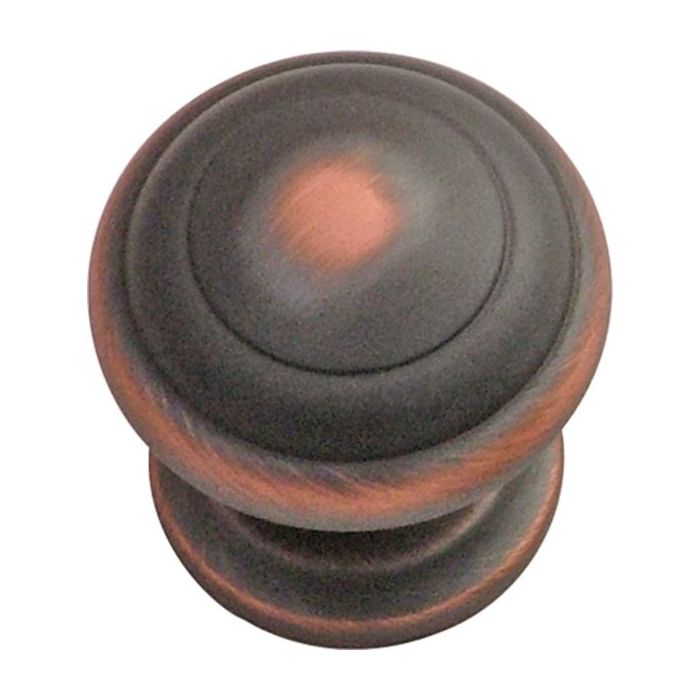 Zephyr Knob (Oil Rubbed Bronze Highlighted) - 1-1/4"
