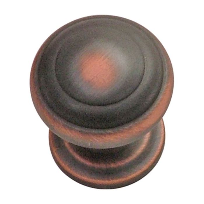 Zephyr Knob (Oil Rubbed Bronze Highlighted) - 1"