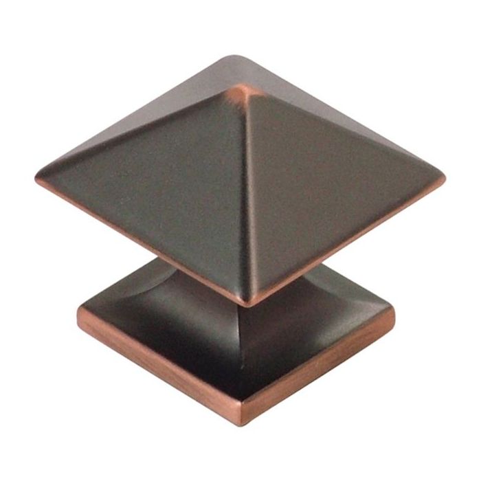 Studio Square Knob (Oil Rubbed Bronze Highlight) - 1-1/4"
