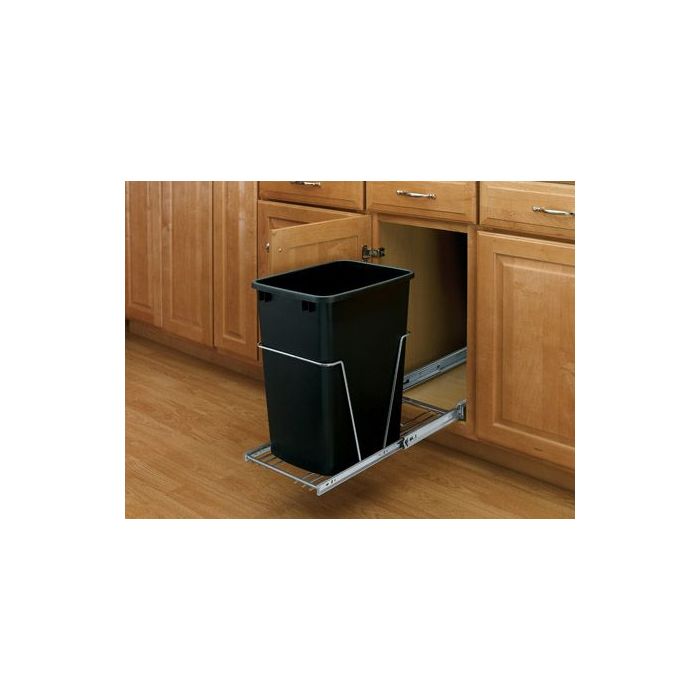 Pull-Out Waste Container (Black)