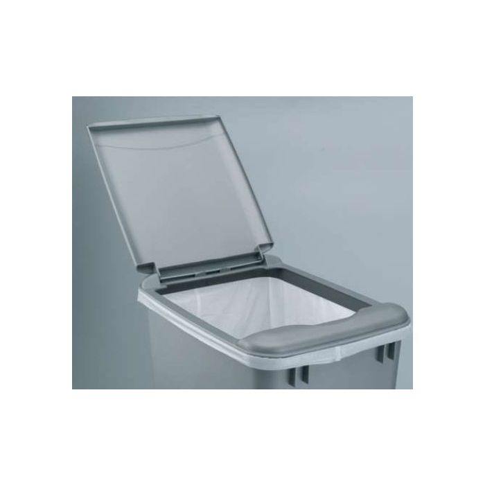 35 Qt. Waste Container Lid (Metallic Silver)