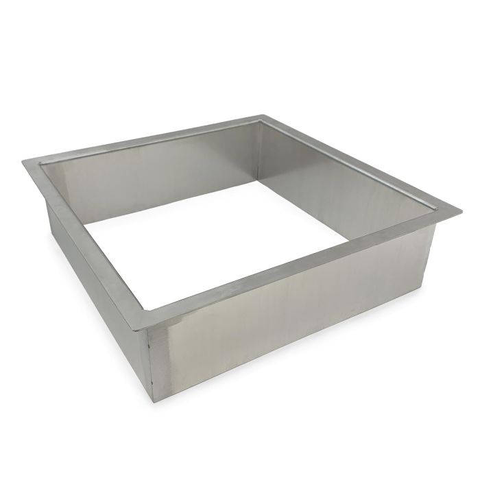 10in x 10in x 3in Stainless Steel Square Grommet