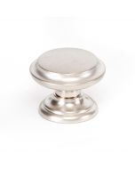 Euro Classica Outer Ring Knob (Brushed Nickel) - 1-3/8"