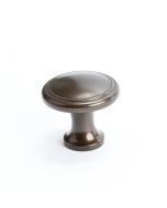 Adagio Knob w/Ring (Oil Rubbed Bronze) - 1-1/8"