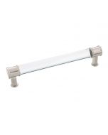 Midway Pull - 160mm (Crysacrylic with Satin Nickel)