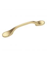 Conquest Large Spoon Pull (Polished Brass) - 3"