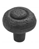 Refined Rustic Knob (Black Iron) - 1-1/4"