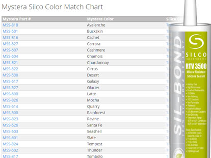 Silco Color Match Chart